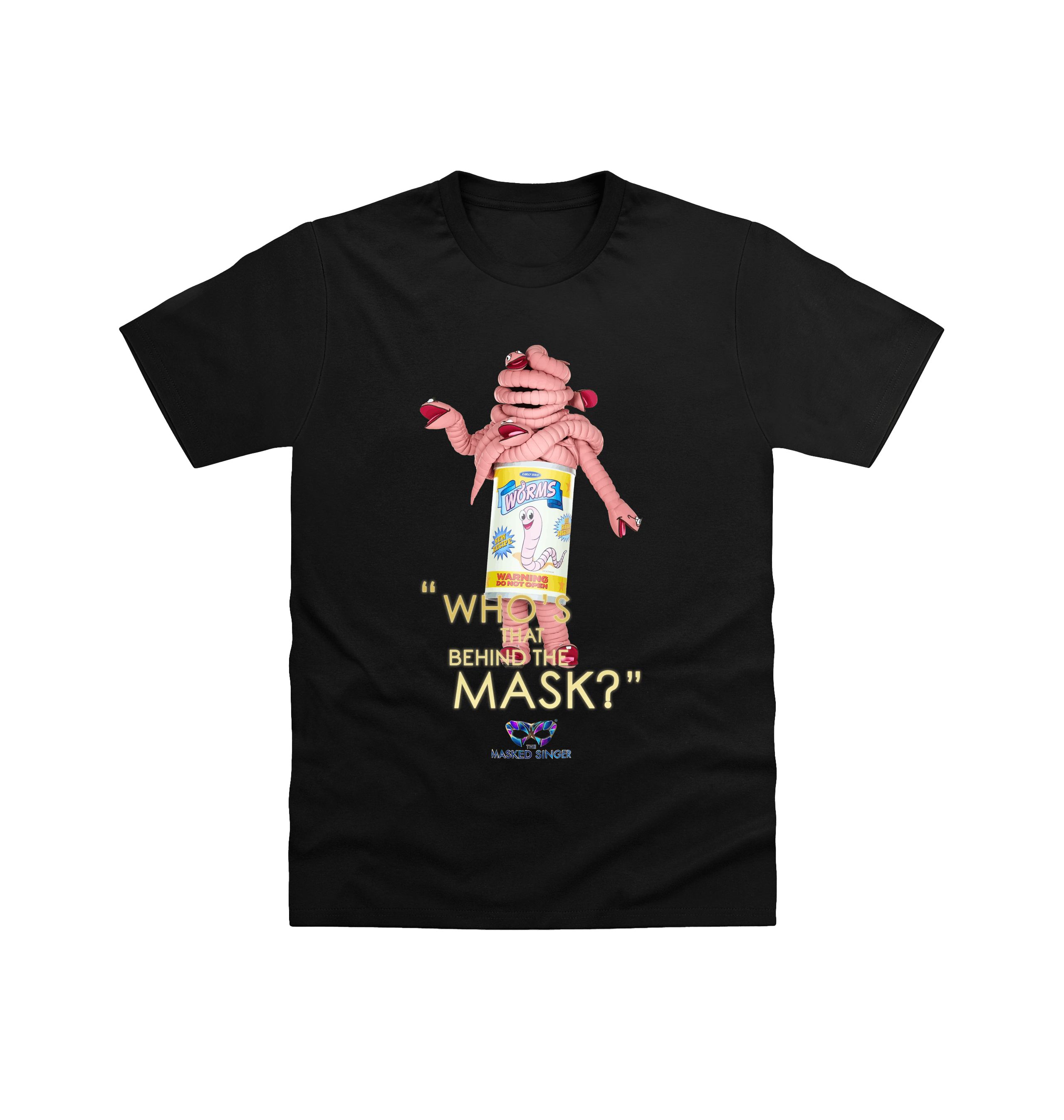 Black Printed T-shirt Front